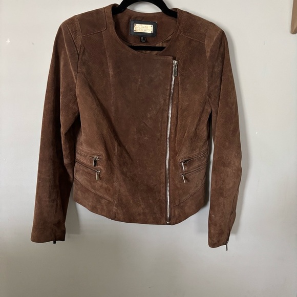 Mango 100% PIGSKIN leather jacket - brown - Picture 3 of 8